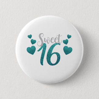 Badge Rond 5 Cm Le sweet sixteen 16 personnalisent des destins de