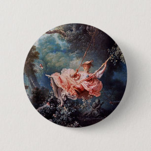 Badge Rond 5 Cm Le tableau de Jean-Honoré Fragonard