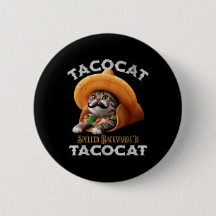 Badge Rond 5 Cm Le Tacocat Arrimé À L'Arrière Est Tacocat Mexicain