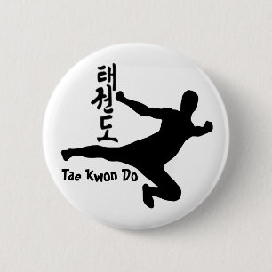 Badge Rond 5 Cm Le Taekwondo