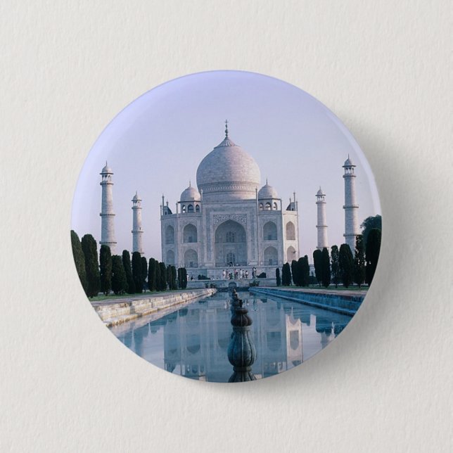 Badge Rond 5 Cm Le Taj Mahal (Devant)