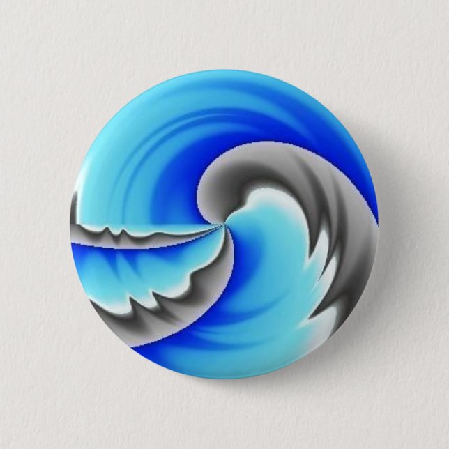 Badge Rond 5 Cm Le tapis de souris surfe (Devant)