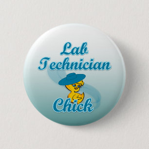 Badge Rond 5 Cm Le technicien de laboratoire Chick #3