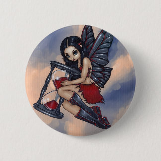Badge Rond 5 Cm Le "temps pilote" le bouton