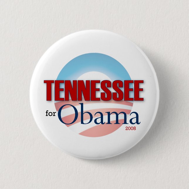 Badge Rond 5 Cm Le TENNESSEE pour Obama (Devant)