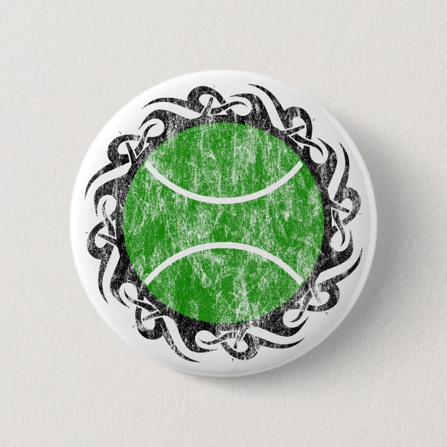 Badge Rond 5 Cm le tennis. tribal. (Devant)