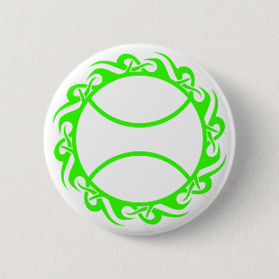 Badge Rond 5 Cm le tennis. tribal.