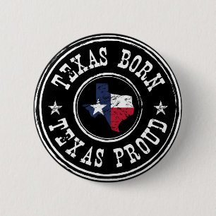 Badge Rond 5 Cm Le Texas vintage soutenu - le Texas fier
