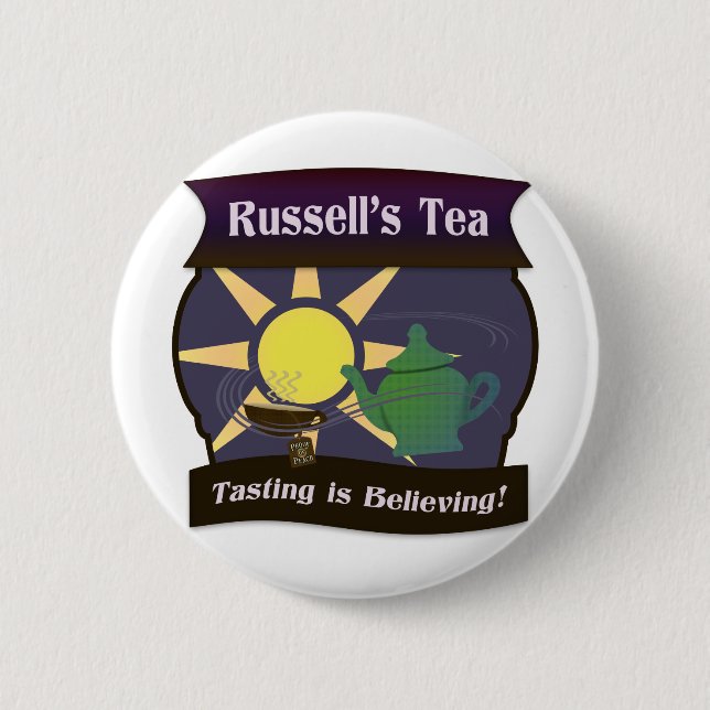 Badge Rond 5 Cm Le thé de Russell (Devant)