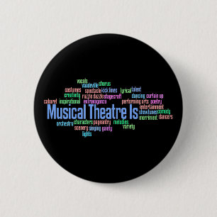 Badge Rond 5 Cm Le théâtre musical est bouton