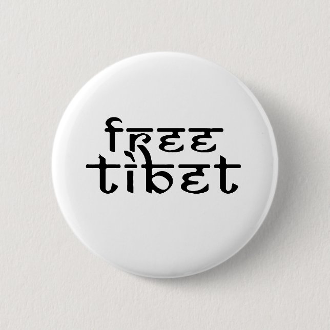 BADGE ROND 5 CM LE THIBET LIBRE (Devant)