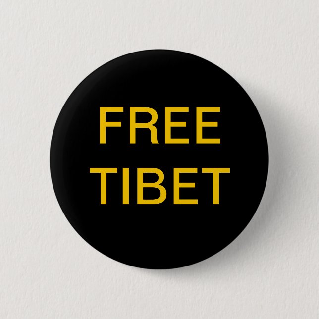 BADGE ROND 5 CM LE THIBET LIBRE (Devant)