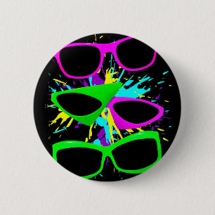 Badge Rond 5 Cm Le Tigre de Corey, les années 80 Vintage Pousse d