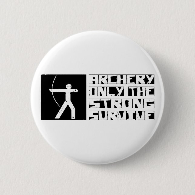 Badge Rond 5 Cm Le tir à l'arc survivent (Devant)