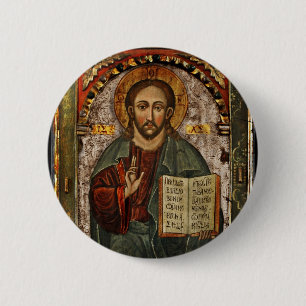 Badge Rond 5 Cm Le tous les Christ - Chrystus puissants
