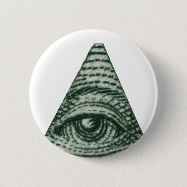 Badge Rond 5 Cm Le tout l'oeil voyant (Devant)