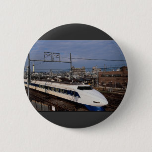 Badge Rond 5 Cm Le train de Shinkansen ou de balle, Kyoto, Japon