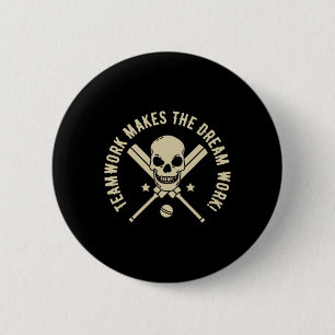 Badge Rond 5 Cm Le travail d'équipe rend le rêve réalité ! - Graph