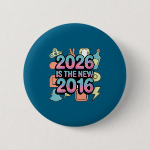 Badge Rond 5 Cm Le V rétro nostalgie féminin 2016