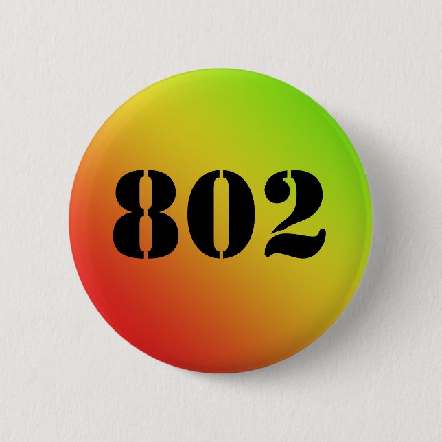 Badge Rond 5 Cm Le Vermont "802" bouton (Devant)
