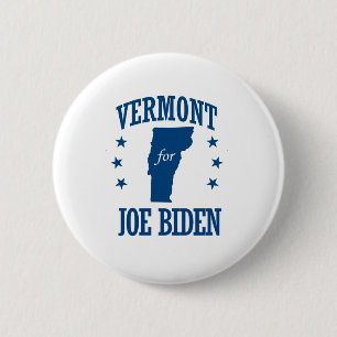 BADGE ROND 5 CM LE VERMONT POUR BIDEN