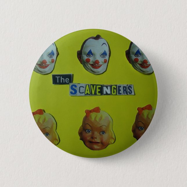 Badge Rond 5 Cm Le visage heureux d'extracteurs (Devant)