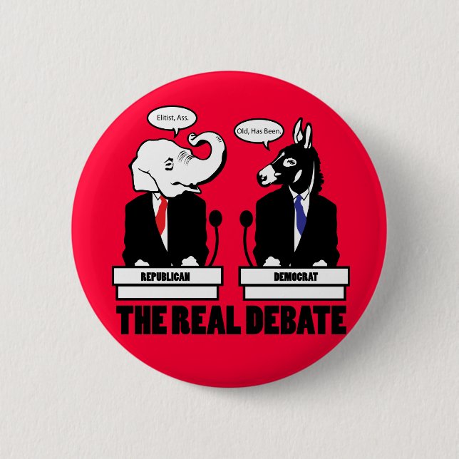 Badge Rond 5 Cm Le vrai bouton de discussion (Devant)