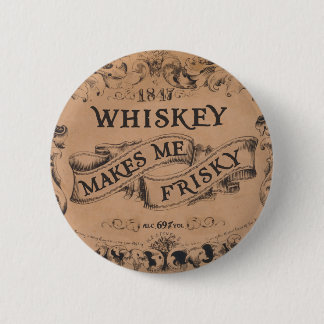Badge Rond 5 Cm Le whiskey me rend vif