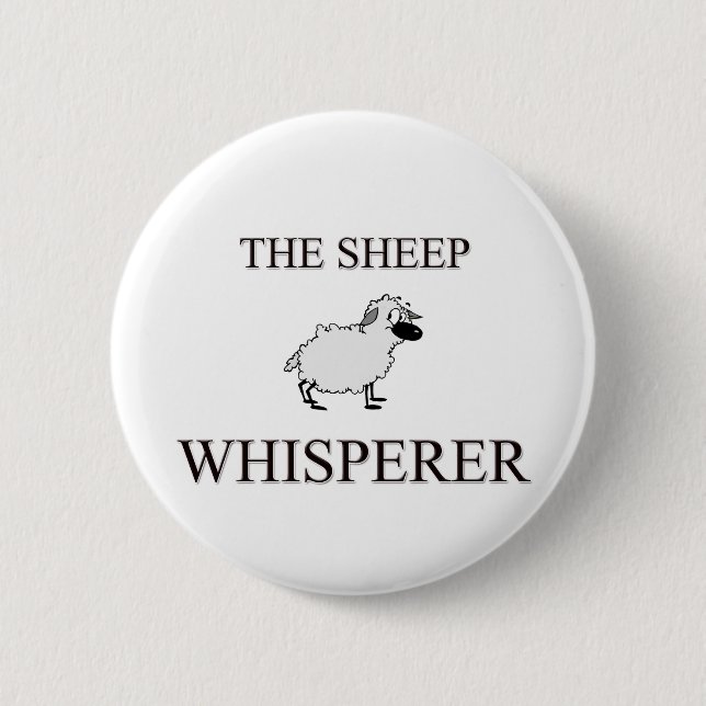Badge Rond 5 Cm Le Whisperer de moutons (Devant)