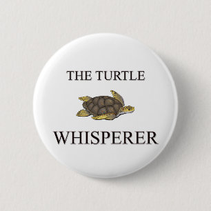 Badge Rond 5 Cm Le Whisperer de tortue