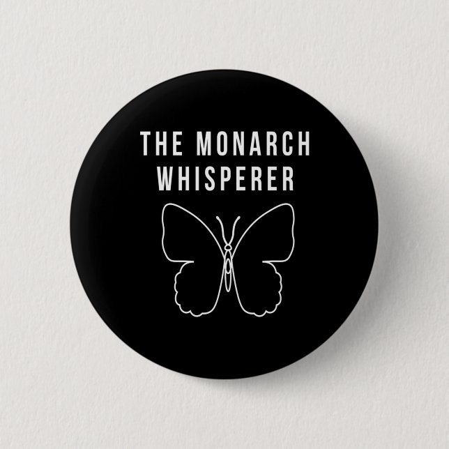 Badge Rond 5 Cm Le Whisperer du monarque (Devant)