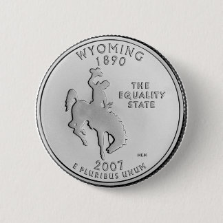 Badge Rond 5 Cm Le Wyoming