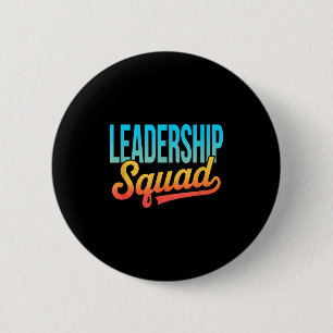 Badge Rond 5 Cm Leadership Équipe Chef Motivation de gestion