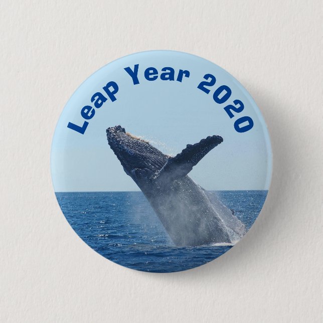 Badge Rond 5 Cm Leap Year 2020 (Devant)
