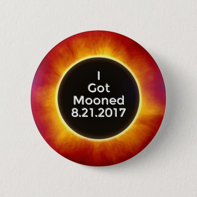 Badge Rond 5 Cm L'éclipse solaire américaine obtient le 21 août (Devant)