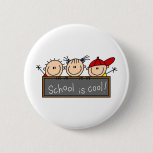 Badge Rond 5 Cm L'école est Cool