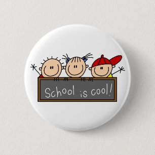 Badge Rond 5 Cm L'école est Cool