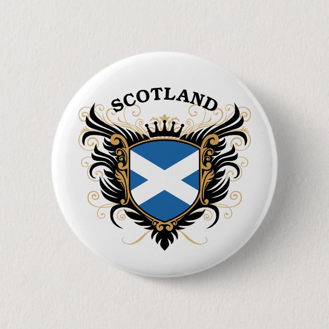 Badge Rond 5 Cm L'Ecosse (Devant)