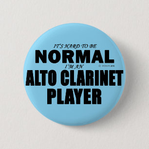 Badge Rond 5 Cm Lecteur Alto Clarinet normal