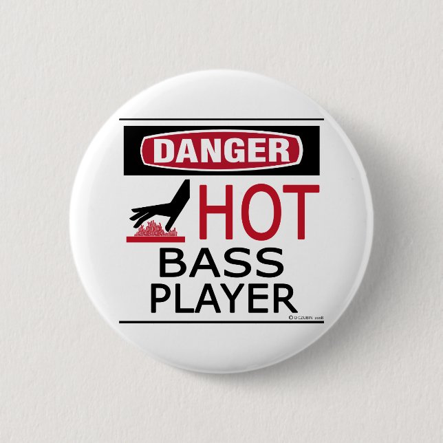 Badge Rond 5 Cm Lecteur Bass Hot (Devant)
