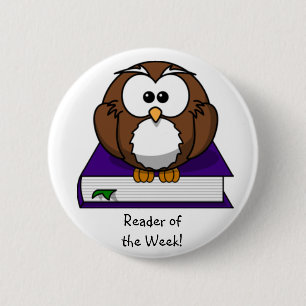 Badge Rond 5 Cm Lecteur de la semaine ! Bouton