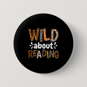 Badge Rond 5 Cm Lecteur de livres lecteur bibliothécaire amoureux