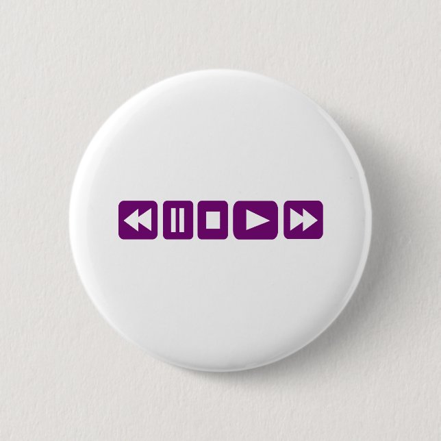 Badge Rond 5 Cm Lecteur de musique (Devant)
