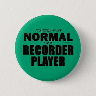 Badge Rond 5 Cm Lecteur enregistreur normal