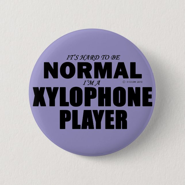 Badge Rond 5 Cm Lecteur Xylophone normal (Devant)