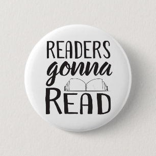 Badge Rond 5 Cm Lecteurs allant lire