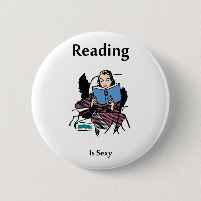 Badge Rond 5 Cm Lecture (Devant)