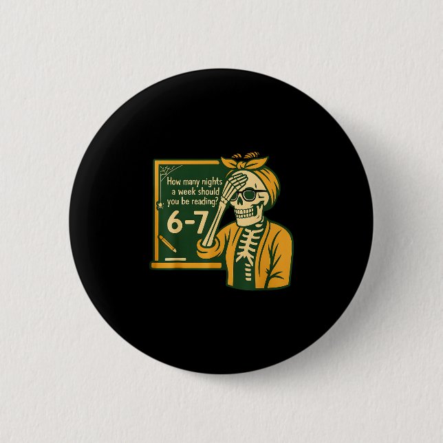 Badge Rond 5 Cm Lecture 67 Mème Professeur d'anglais Drôle 67 Amou (Devant)