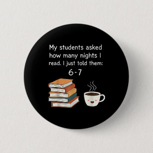 Badge Rond 5 Cm Lecture Amusante 67 Six Sept Mème Professeur d'Ang