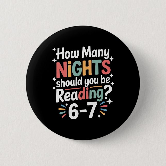 Badge Rond 5 Cm Lecture Amusante 6 7 Six Sept Mème Professeur d'An (Devant)